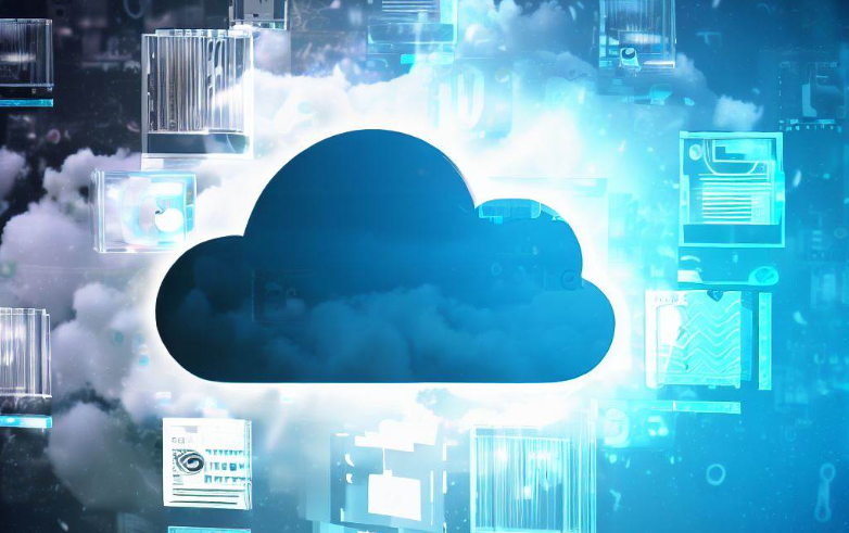 cloud media storage illustration